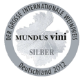 2012 – Médaille d'Argent délivrée lors du Concours Mundus Vini