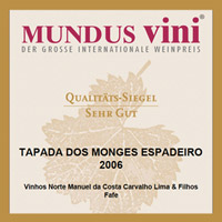 2007 - Certificat de qualité “Sehr Gut” Wein délivré au Concours MundusVini.